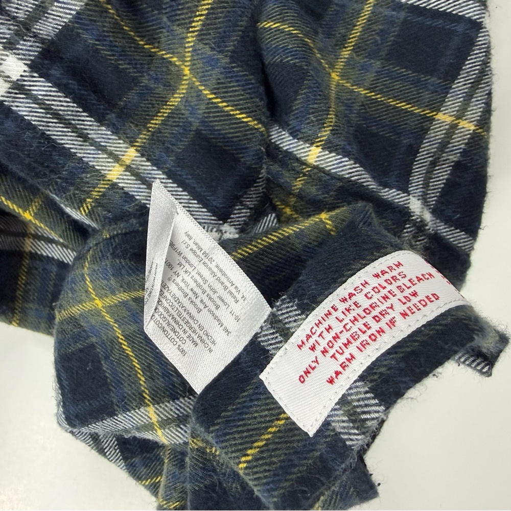 Brooks Brothers Men's Plaid Shirt - Blue and Green - Picture 4 of 4